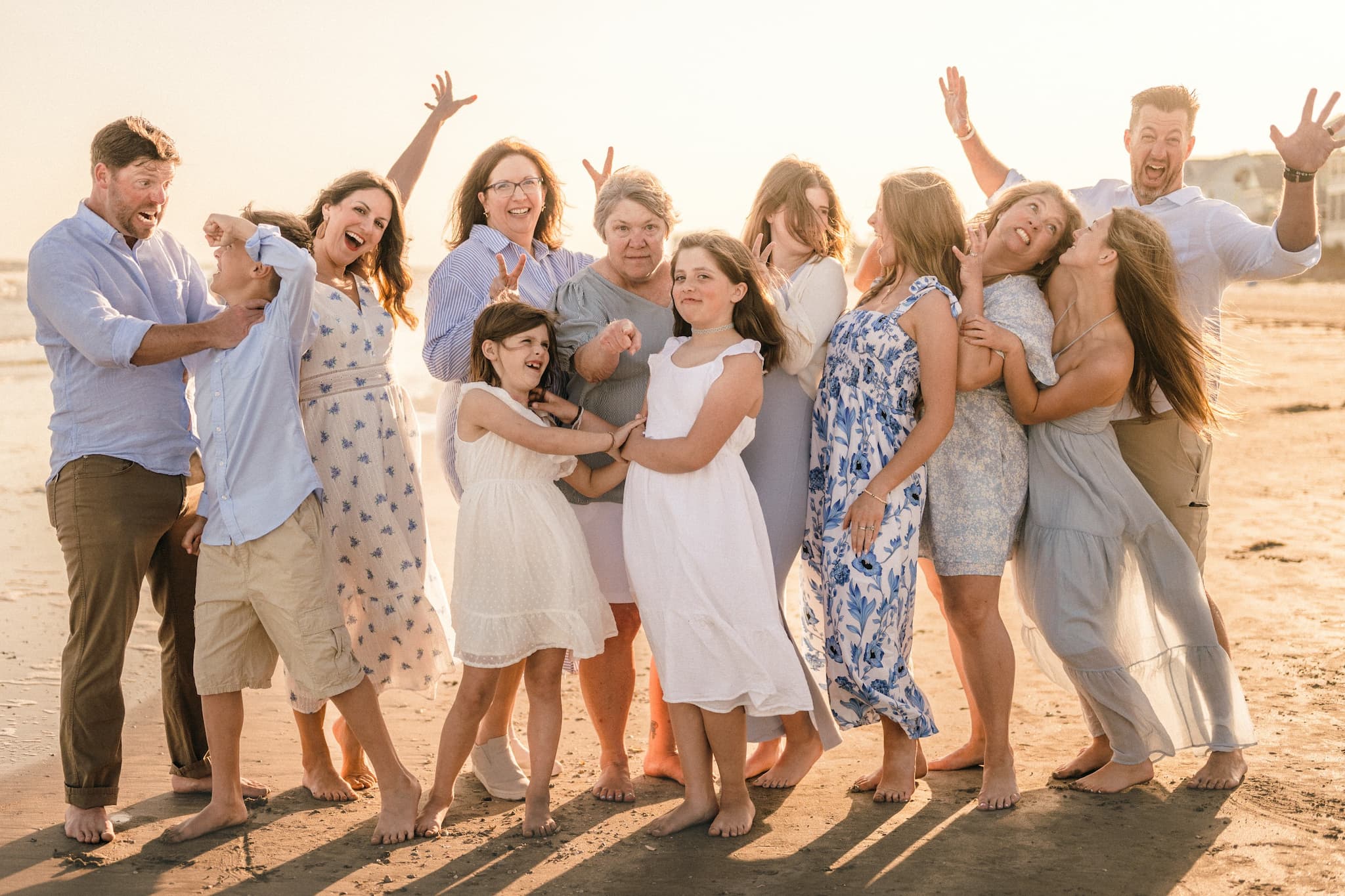 A Heartwarming Family Session on Galveston Beach